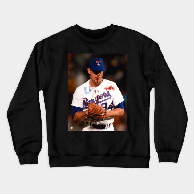 Nolan Ryan blood Crewneck Sweatshirt by winatanaura